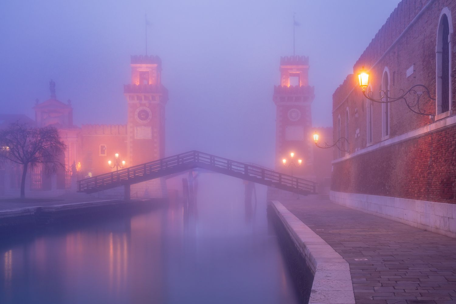 Blue Hour Fog, Arsenale, Venice