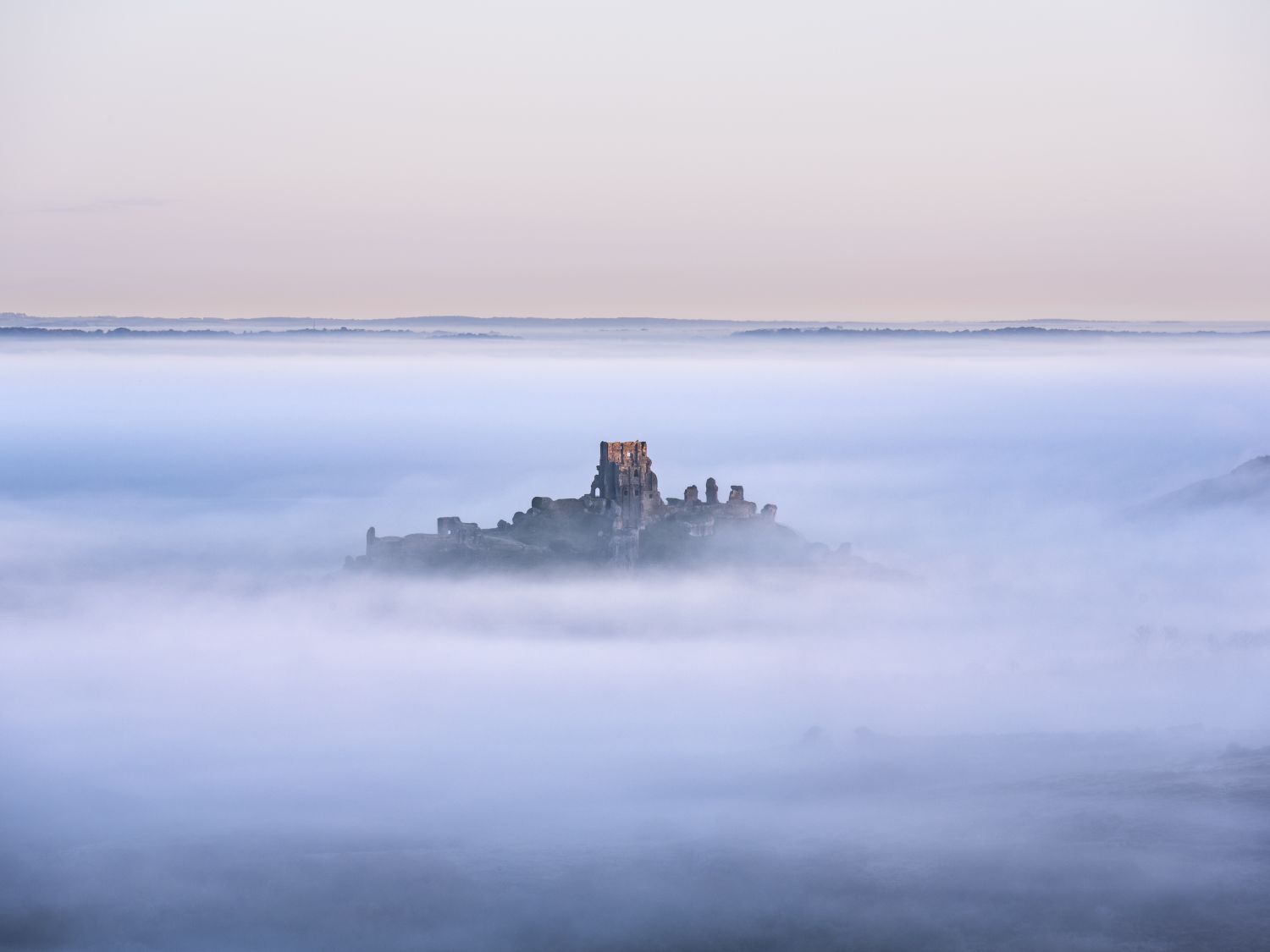 A Sea of Mist, Corfe Castle