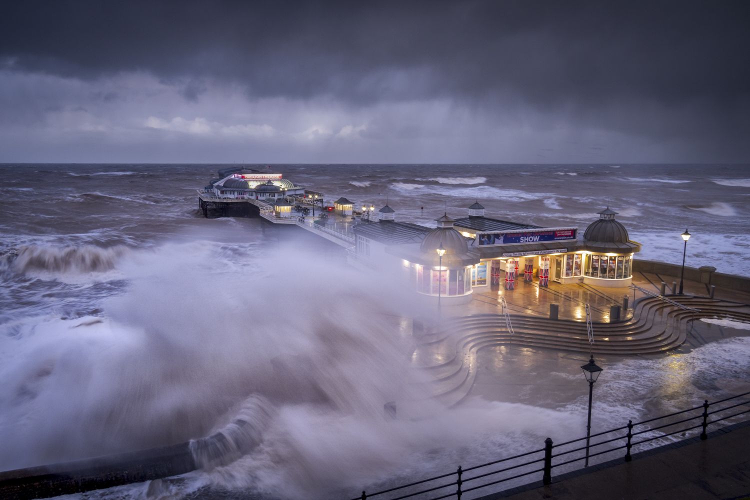 Stormy seas, Cromer Pier