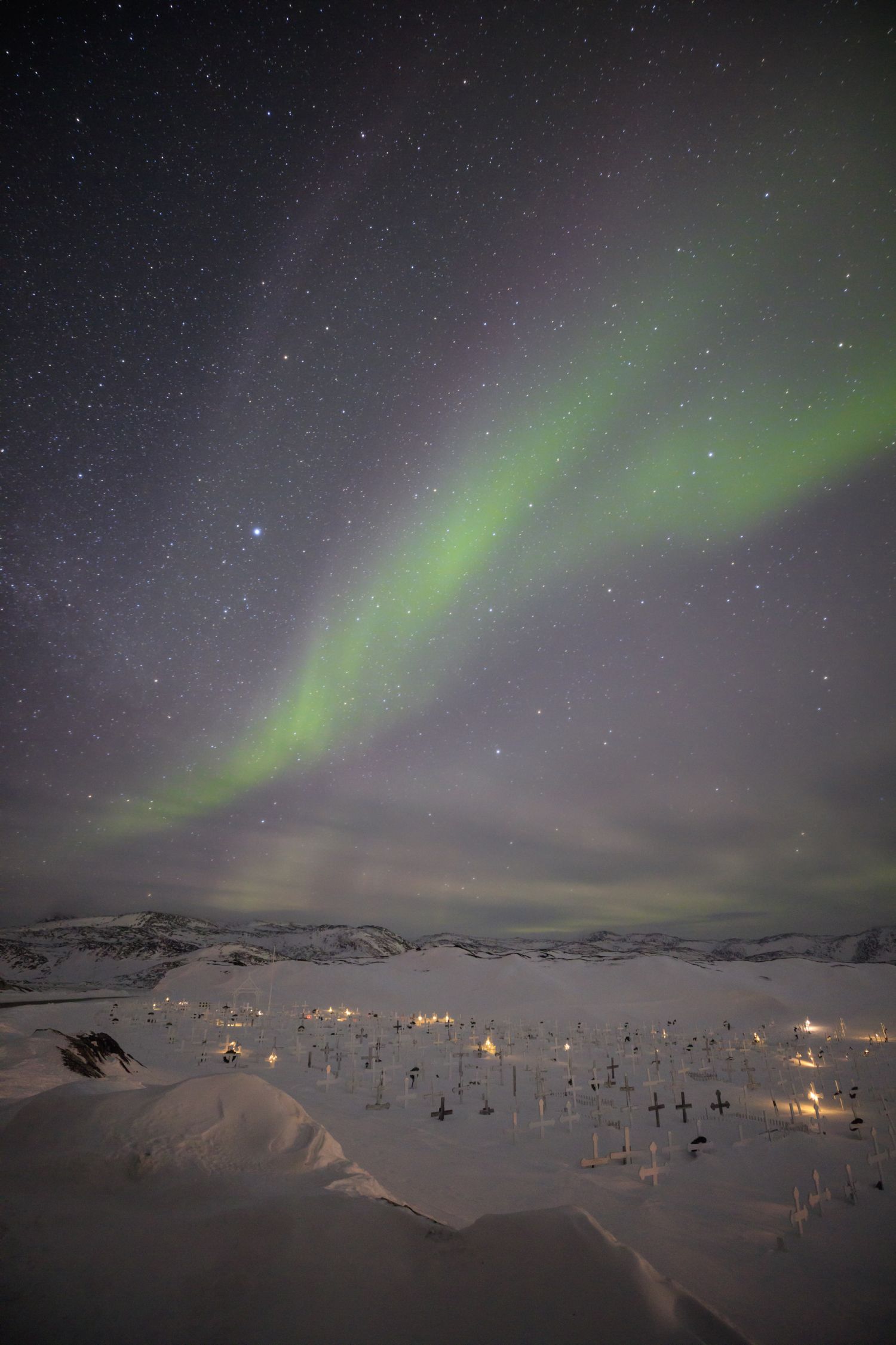 Northern lights, Ilulissat, Greenland