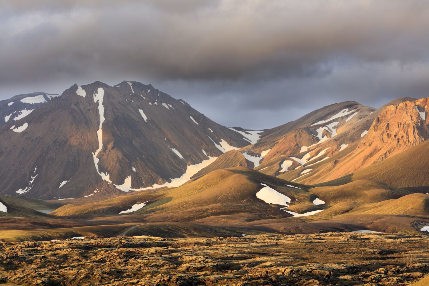 Golden light, Landmannalaugar, Iceland Highlands