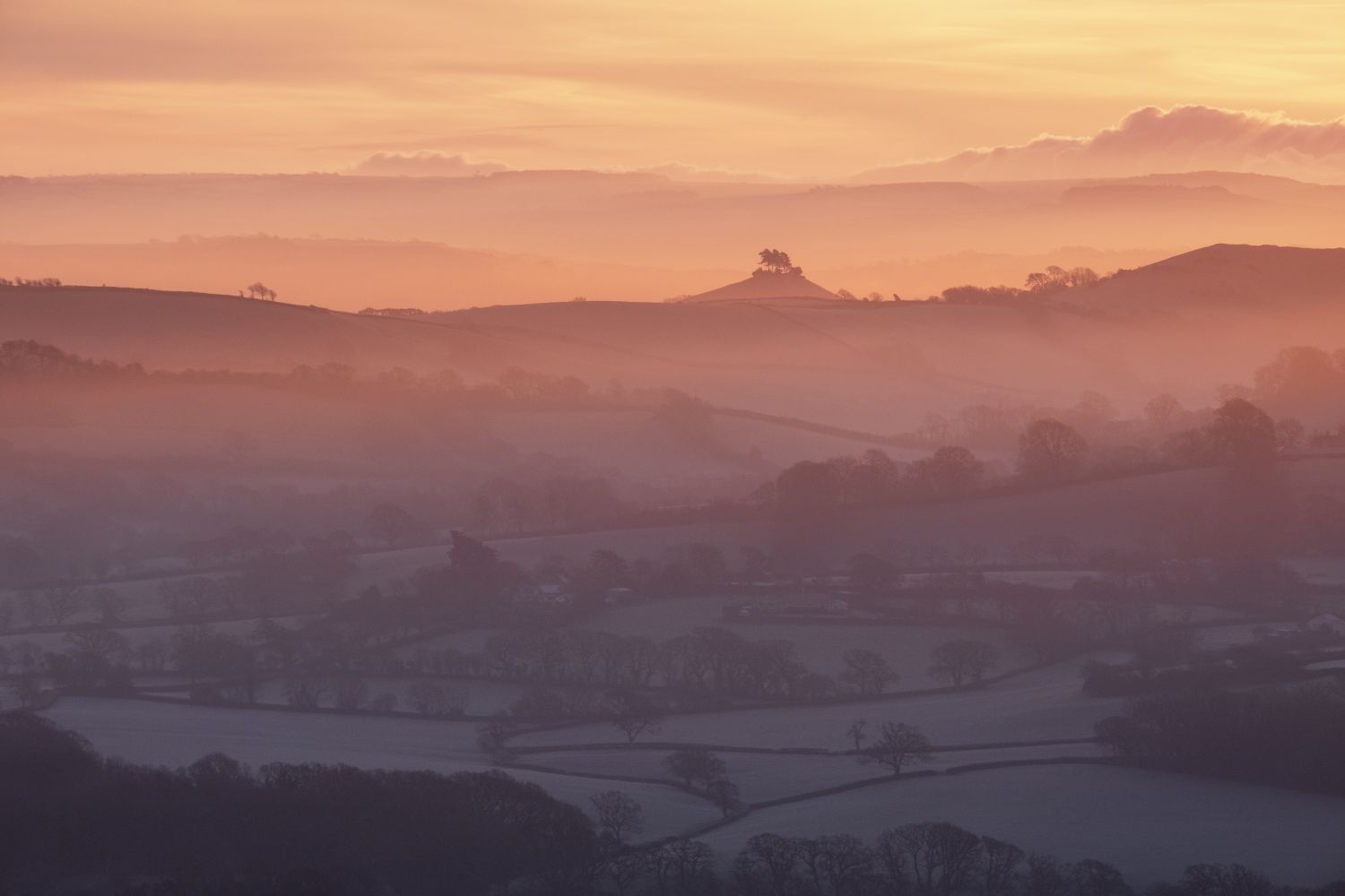 Sunrise over the Marshwood Vale