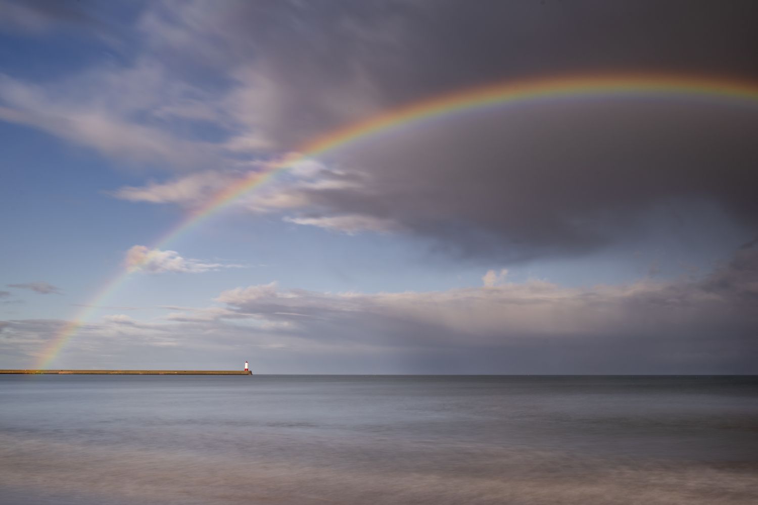 Rainbow, Berwick Lighthouse, Northumberland