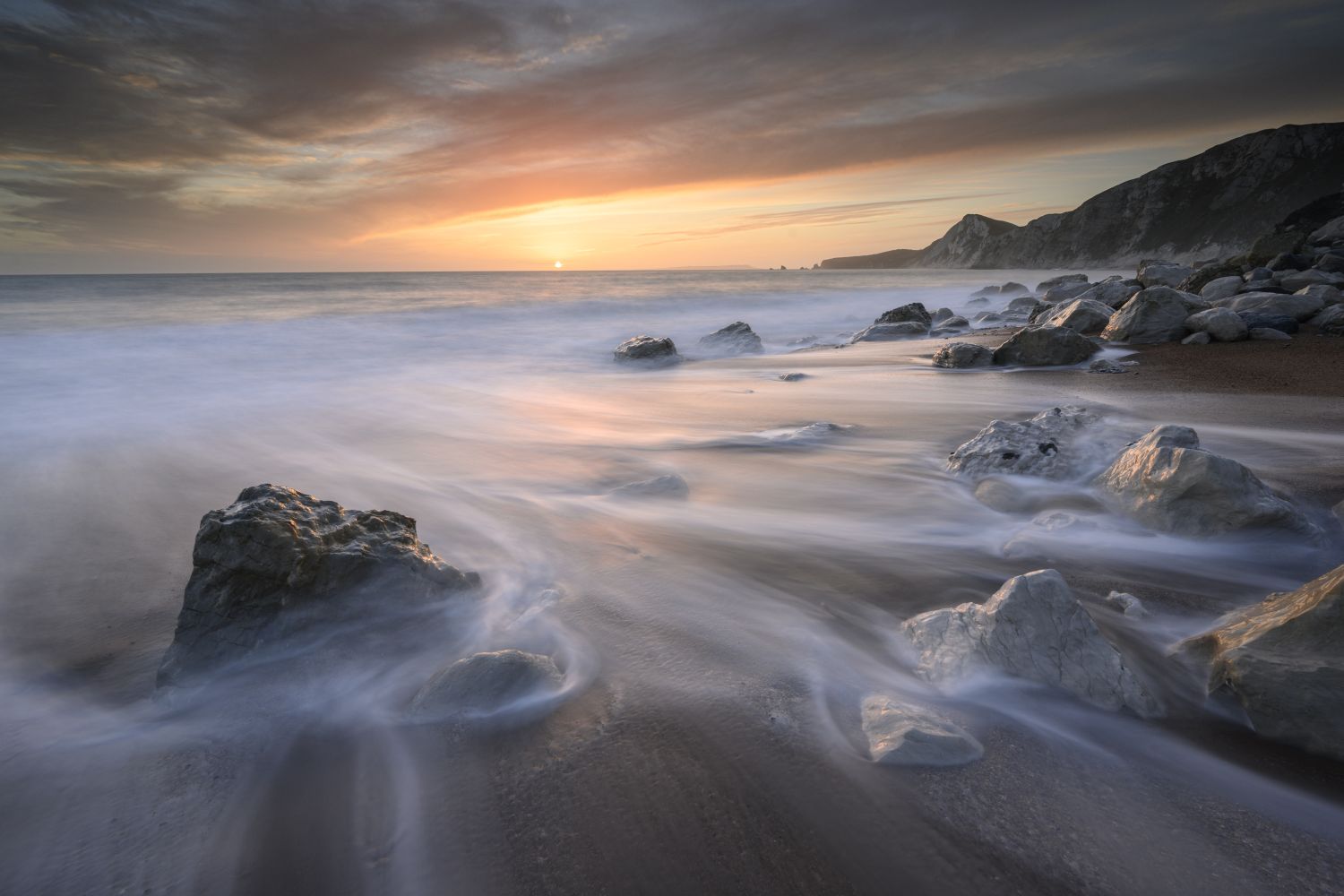 Winter Sunset, Worbarrow Bay