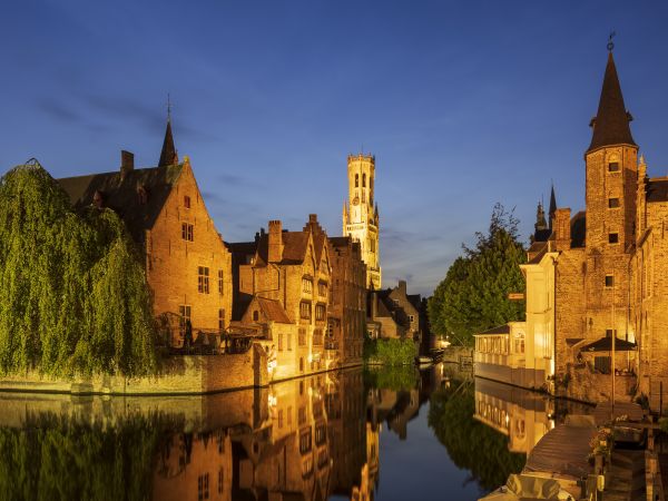 Blue Hour, Rozenhoedkaai, Bruges