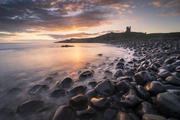 Sunrise, Dunstanburgh Castle, Northumberland