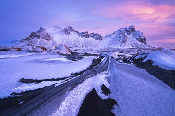 Dawn Skies over Vestrahorn, Stokksnes, Iceland