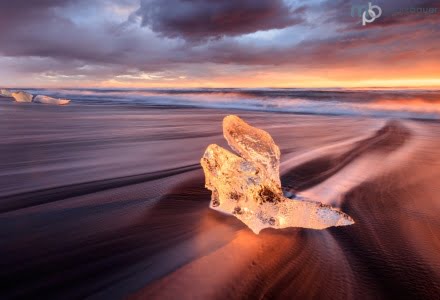 Mark Bauer Photography | Winter sunrise, the ice beach