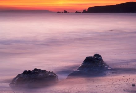 Mark Bauer Photography | Winter afterglow, Worbarrow Bay