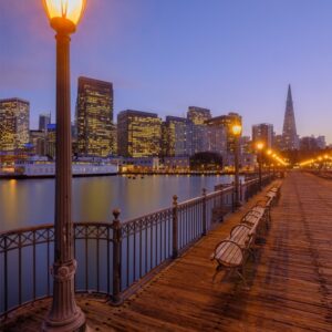 Mark Bauer Photography | Blue Hour, Pier 7, San Francisco