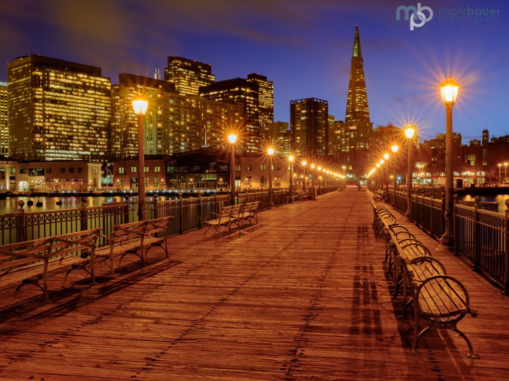 Mark Bauer Photography | Blue Hour, Pier 7, San Francisco #2