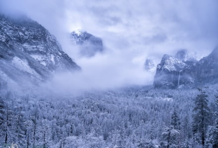 Mark Bauer Photography | Snowfall, Tunnel View, Yosemite