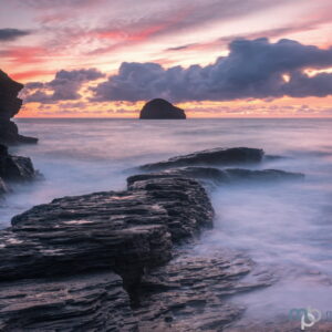 Mark Bauer Photography | Sunset, Trebarwith Strand, Cornwall