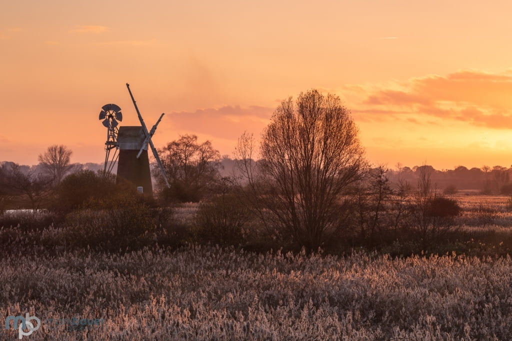 Mark Bauer Photography | Winter sunset, How Hill, Norfolk